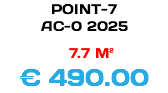 POINT-7 AC-0 2025 7.7 M² € 490.00